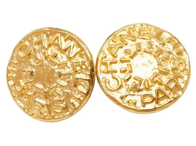 Timeless Orecchini Chanel Vintage Logo D'oro