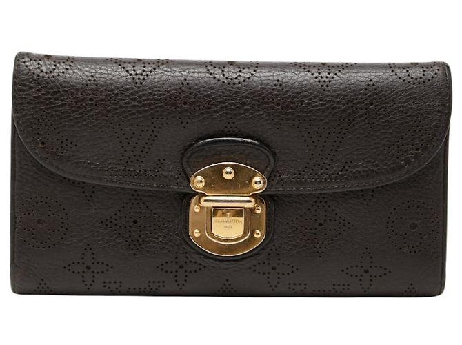 Cartera Louis Vuitton Monogram Mahina Amelia Marrón oscuro