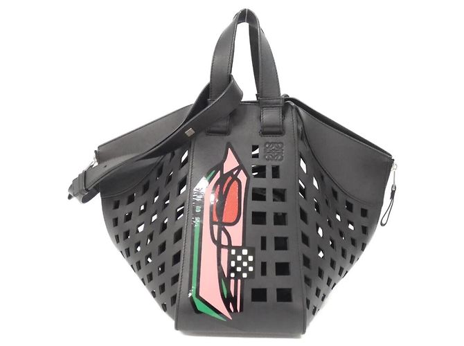 Borsa a Spalla Loewe Hammock 387 66XT38 Nero