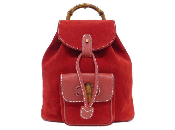 Gucci 003 1956 Backpack Red