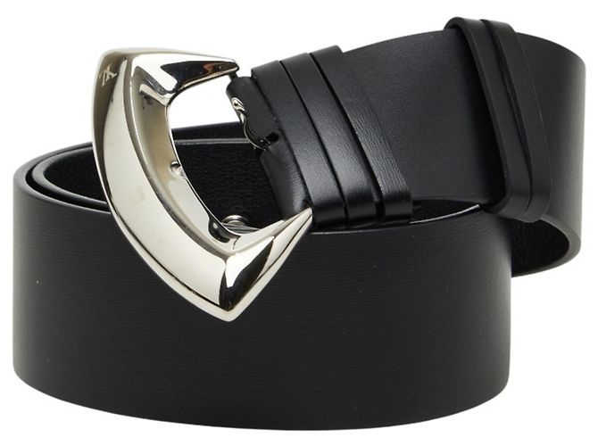 Cintura in pelle nera da donna Louis Vuitton Nero