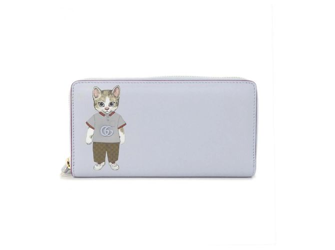 Portafoglio Bi-Fold Gucci Light Blue Blu chiaro