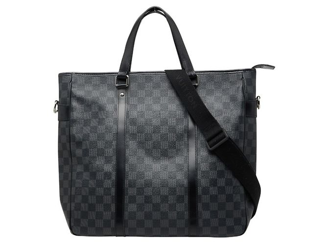 Sac cabas Louis Vuitton Damier Graphite Tadao Noir
