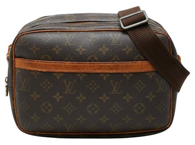 Bolsa Transversal Louis Vuitton Monogram Reporter PM Marrom