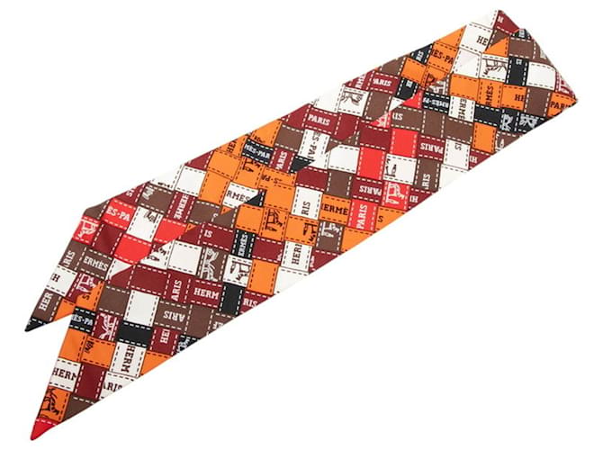 Hermès Sciarpa Hermes Twilly Bolduc Multicolore 