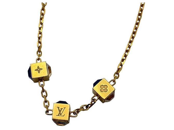 Collana Louis Vuitton Gamble Cube D'oro