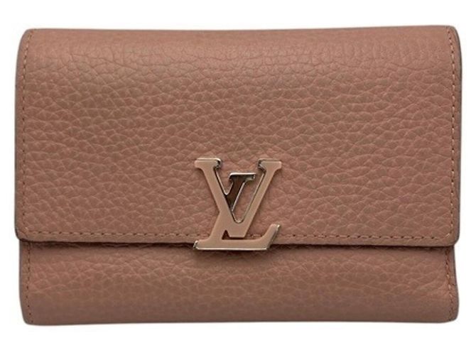 Cartera tríptico Louis Vuitton Portefeuille Capucines Rosa