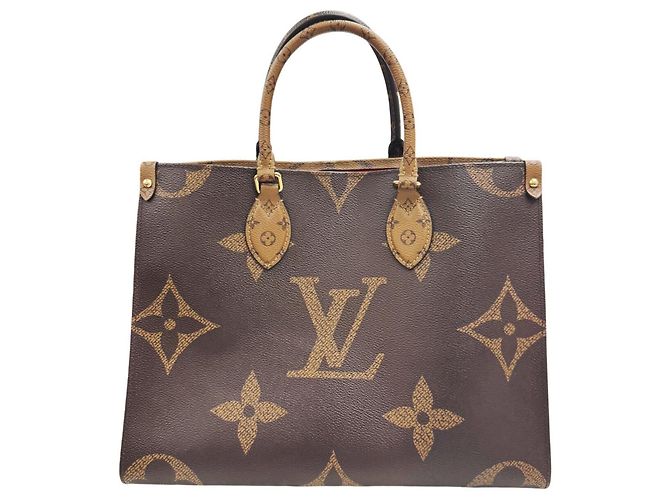 Sac cabas Louis Vuitton OnTheGo MM Monogram Marron