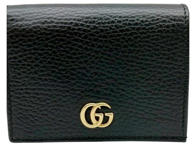 Cartera compacta bi-fold Gucci Negro