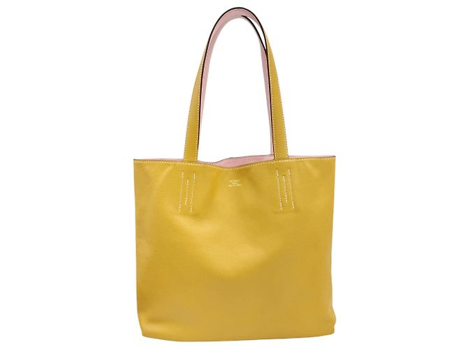 Hermès Sac cabas Hermes Double Sens 28 Rose