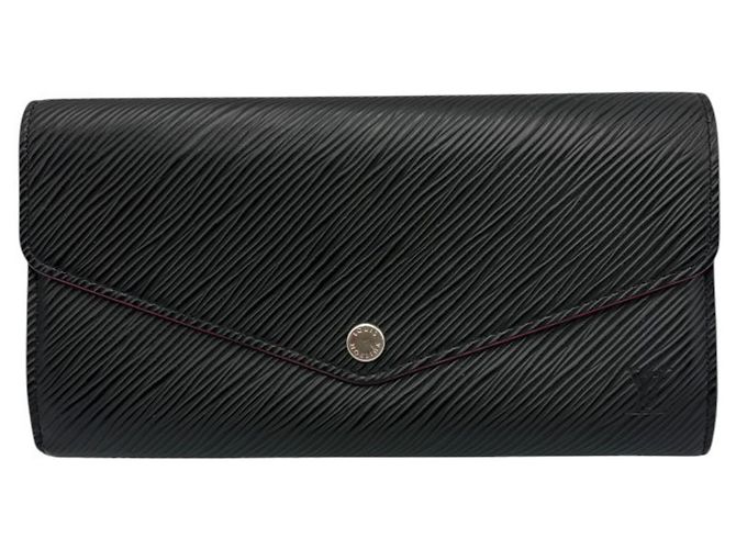 Cartera larga Sarah Epi Louis Vuitton Negro Rosa