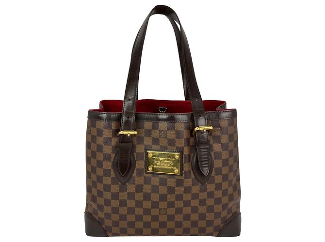 Organizer Borsa a tracolla tote Louis Vuitton Hampstead PM Damier Ebene Marrone