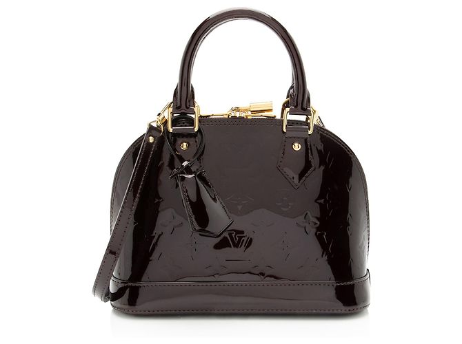 Borsa Louis Vuitton Monogram Vernis Alma BB Rosso