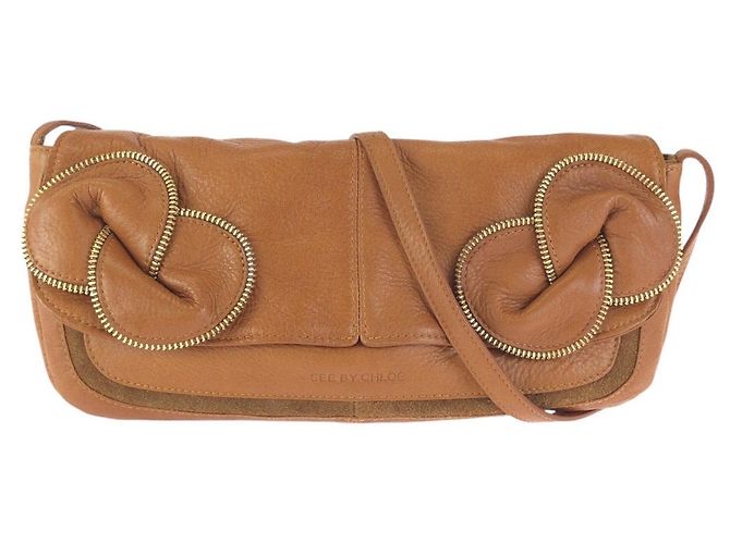 Chloé Bolsa de ombro em couro Chloe Marrom