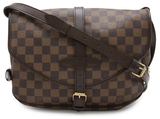 Louis Vuitton Damier Canvas Saumur 30 Schultertasche Braun