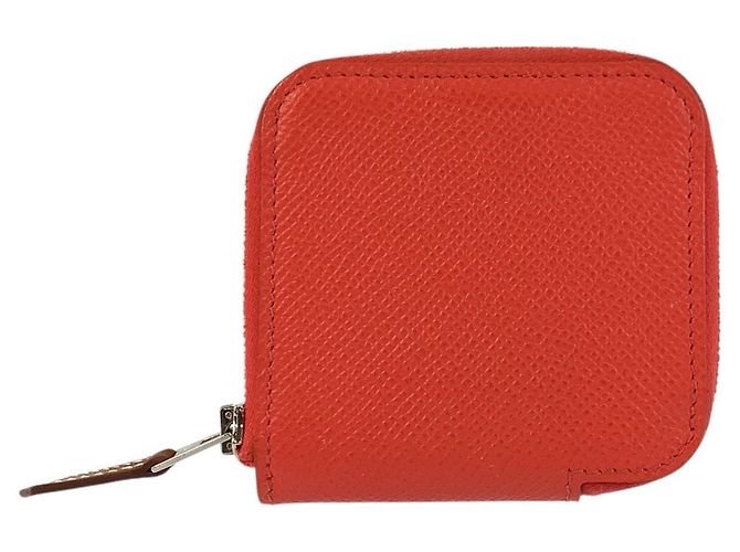 Hermès Hermes Azap Compact Mini Silk In Coin Case Silvery Metallic