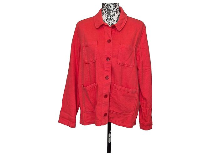 Autre Marque Harris Wilson Giacca Leonie Cotone Corallo Rosso