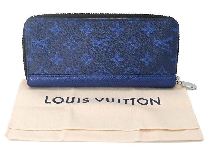 Louis Vuitton Zippy Wallet Vertical Long in Navy Blue Blau Marineblau