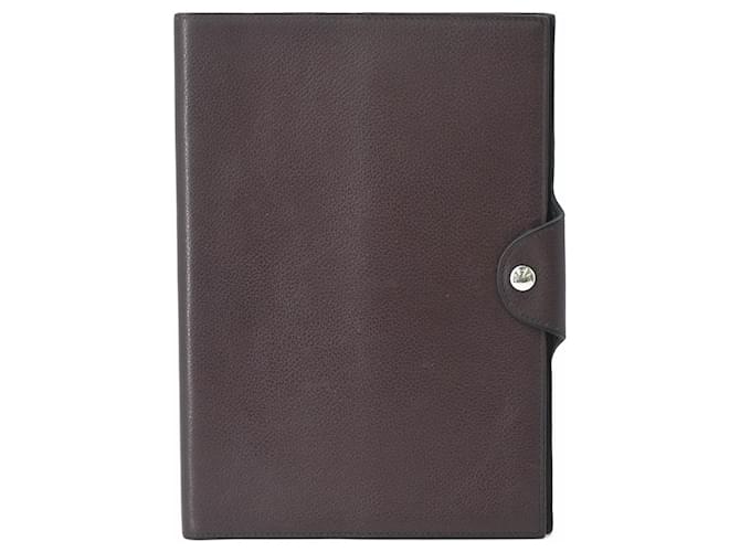 Hermès Hermes A5 Evercolor Brown Book Cover 