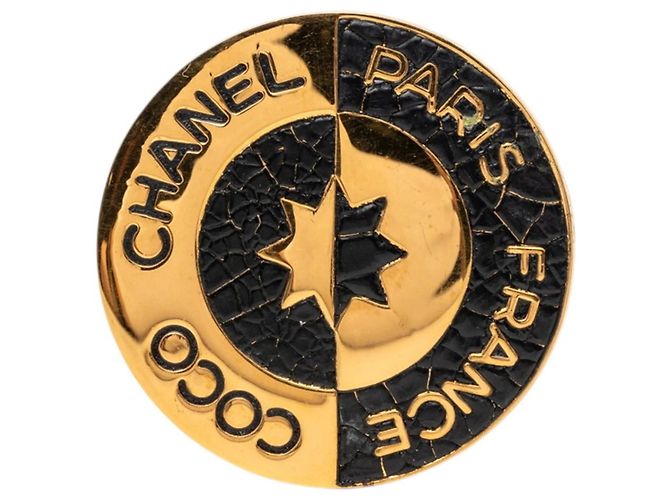 Timeless Chanel COCO Rundbrosche Schwarz