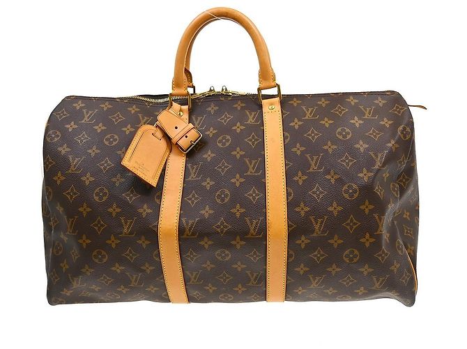 Louis Vuitton Keepall Monogram Canvas 50 Castaño