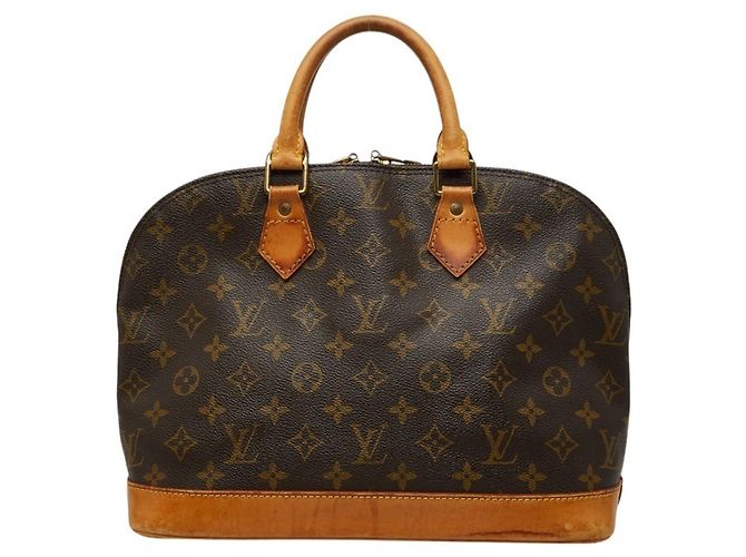 Borsa Louis Vuitton Monogram Alma Vecchio Modello Marrone