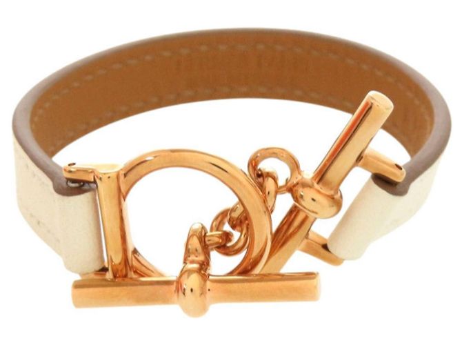 Bracciale Charm Croisière Hermès Beige D'oro