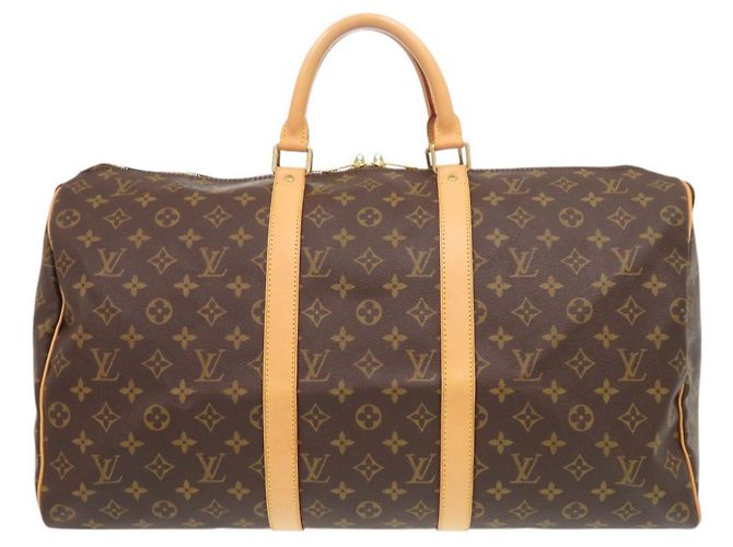 Sac Boston Louis Vuitton Keepall 50 Monogram Marron Monogramme