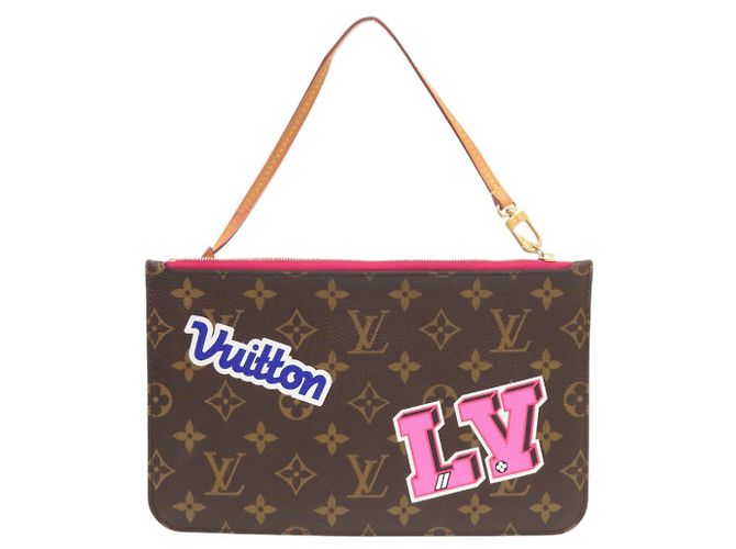 Louis Vuitton Neverfull Pouch Pink Monogram