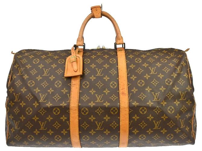Louis Vuitton Keepall Monogram Canvas 55 Marrom