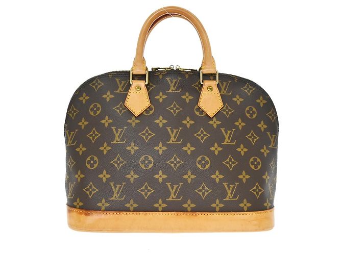 Louis Vuitton Alma Monogram Canvas PM Castaño