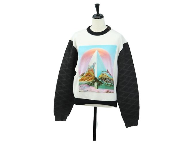 Sudadera de cuello redondo LOUIS VUITTON Algodón XS Blanco LV Auth 182327SM