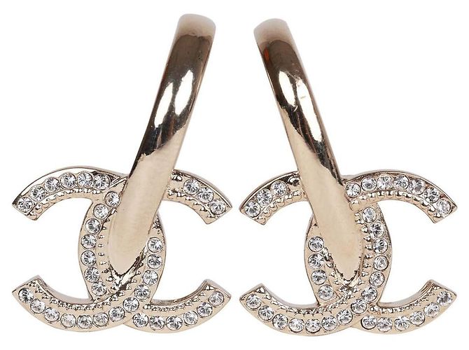 Brincos Chanel Dourado