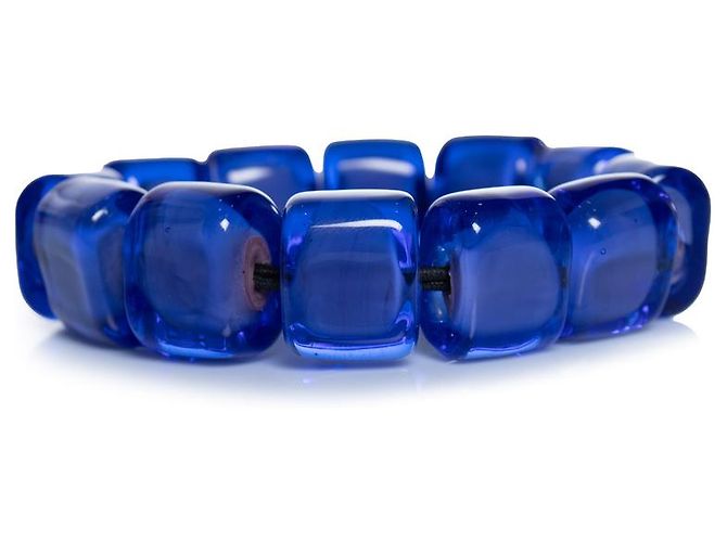 Autre Marque Sent Murano, pulsera de cristal de Murano azul