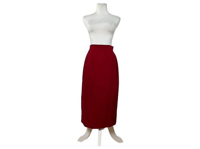 Chloé Vintage Chloe Wollrock Rot