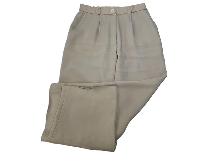 Pantaloni in seta vintage Chloé beige S