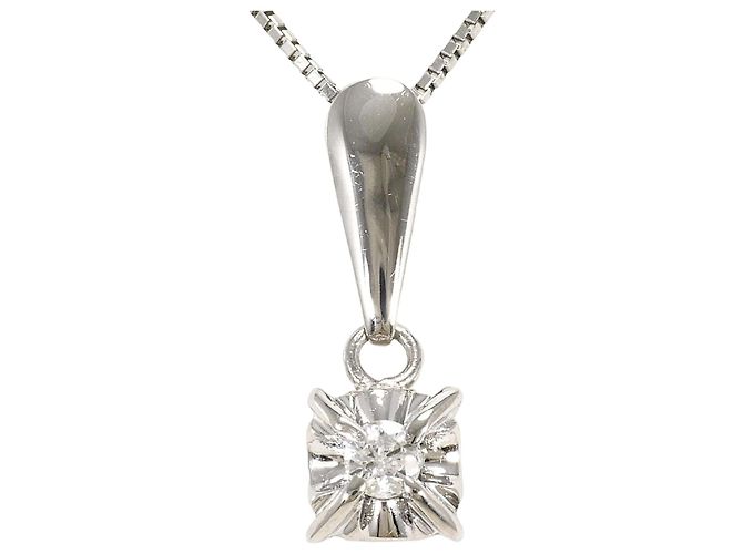 Autre Marque PT900 Platin-Halskette mit Diamant