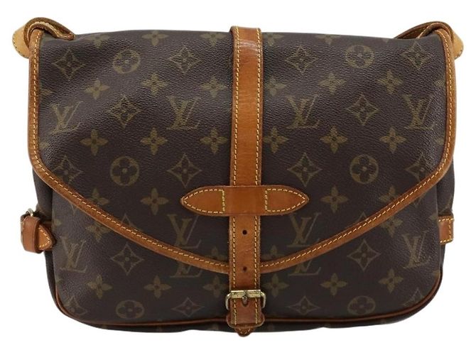Louis Vuitton Saumur Monogram Canvas 30 Marron