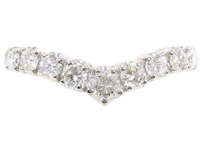 Autre Marque Platinring mit Diamant