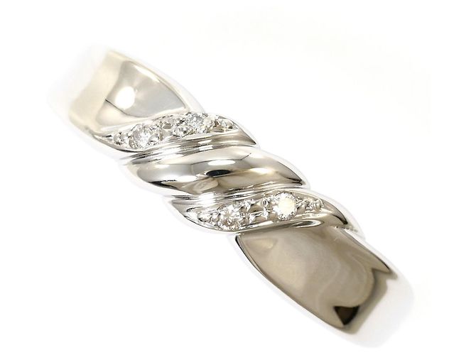 Autre Marque Platinring mit Diamant