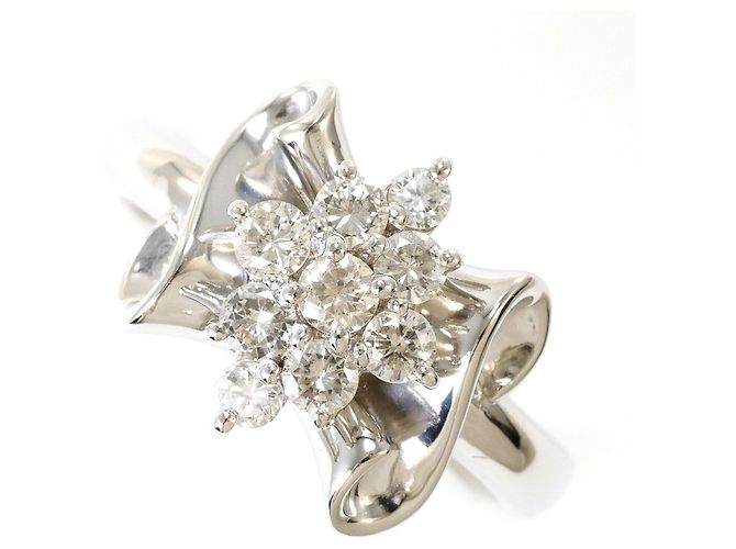 Autre Marque Platinring mit Diamant