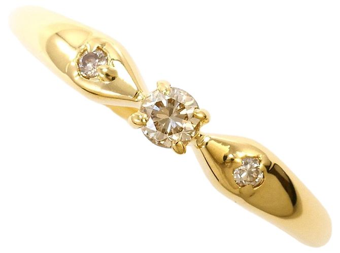 Autre Marque 18K Gelbgold Diamantring Golden