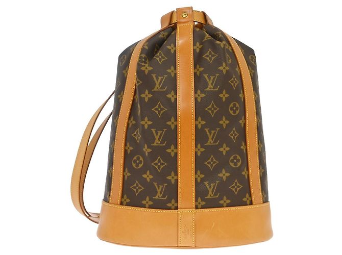 Mochila Louis Vuitton Randonnee Monogram Canvas PM Castaño