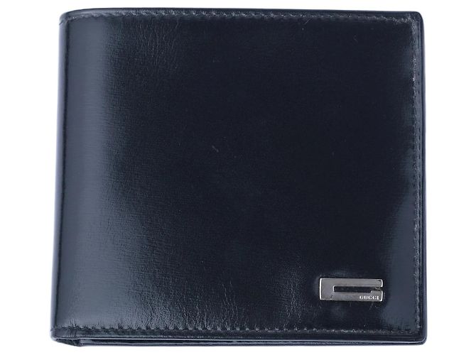 Gucci Bifold Wallet Compact G Logo Black
