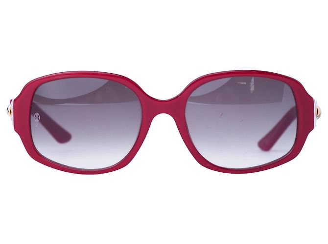 Gafas de sol Cartier Trinity Audrey 440 Red Acetate Roja