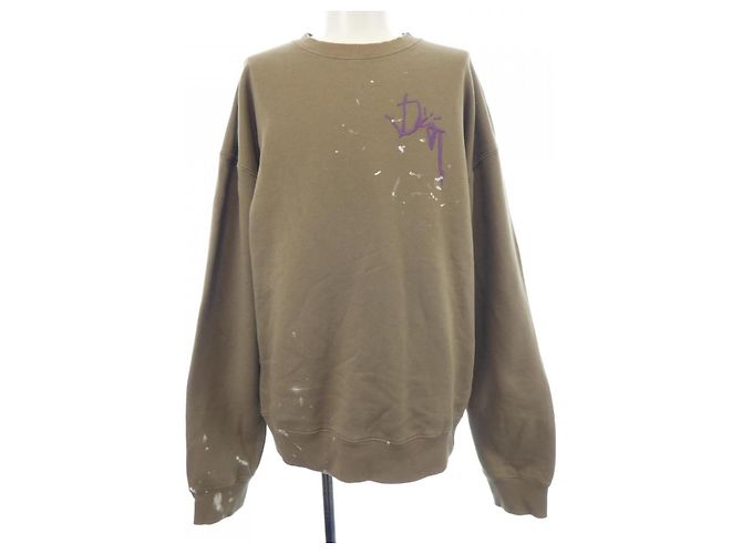 Dior Cotton Sweatshirt Green Khaki