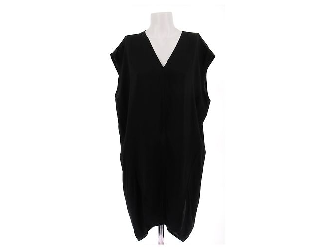 Rick Owens Schwarzes Viscose Kleid