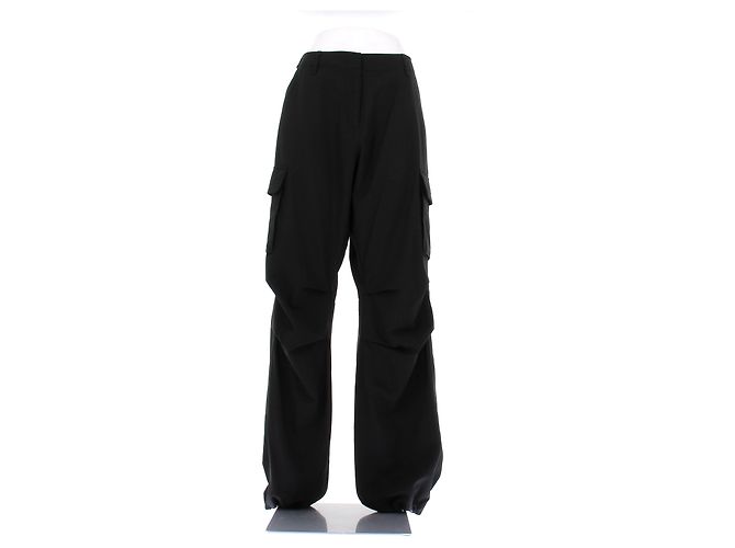 Pantalones cargo de algodón negros Coperni