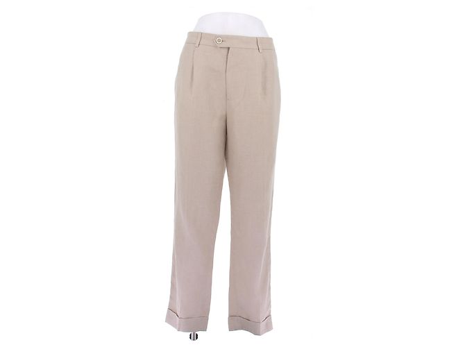 Brunello Cucinelli Leinenhose beige