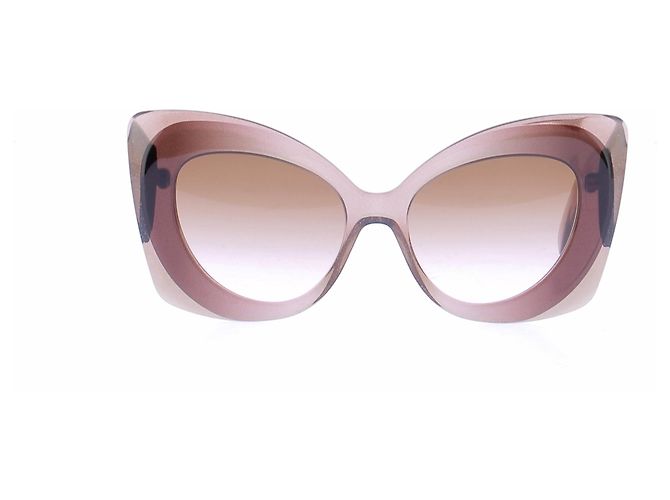 Autre Marque Occhiali da sole glitterati rosa ANDY WOLF